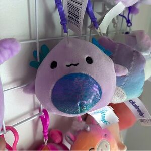 Monica Axolotl Squishmallows Keychain Ocean Sea Life Axo *BROKEN CLIP*